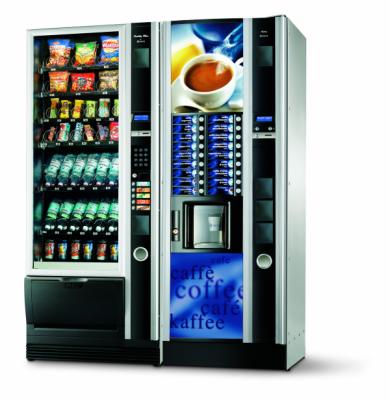 Kombination aus Kaffeeautomat und Snackautomat 